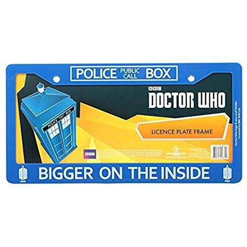 Doctor Who License Plate Frame   Bigger on The Inside Tardis Design 625  x 1225