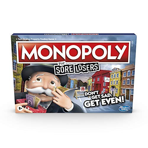 Hasbro Gaming Monopoly for Sore Losers Board Game for Ages 8 and Up The Game Where it Pays to Lose Hasbro Gaming Monopoly for Sore Losers Board Game for Ages 8 and Up The Game Where it Pays to Lose