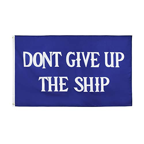 Commodore Don t Give Up The Ship Flag 3x5 Ft Oliver Hazard Perry Naval Battle Games Pirate Flag