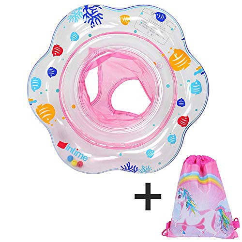 Premium Baby Swimming Inflatable Swim Float Ring,Children Infant Inflatable Floats with Double Airbag,Swimming Pool Toys Accessories for Bathtub and Pools Swim Trainer of 3-36 Month Baby Kids