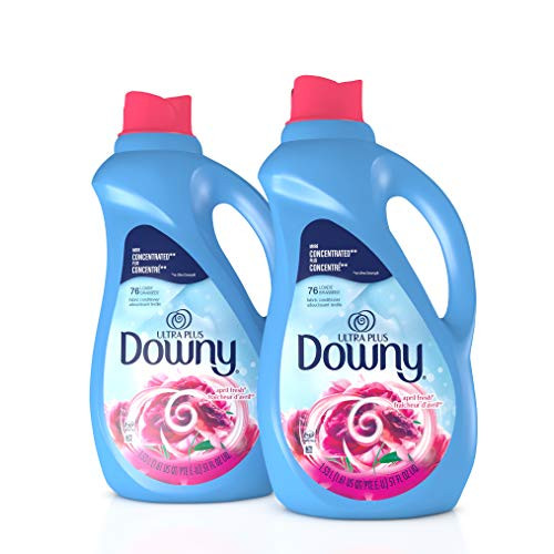 Downy Ultra Plus Liquid Fabric Conditioner  Fabric Softener  April Fresh Concentrated 51 oz Bottles 2 Pack 152 Loads Total
