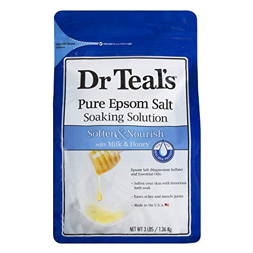 Dr Teal s Epsom Salt Soaking Solution Soften   Nourish with Milk and Honey 48oz