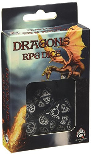 Q Workshop Dragon Dice Black White  7  Board Game