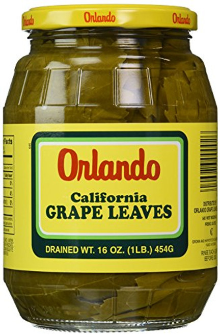 Orlando California Grapes Leaves 16 Ounce Orlando California Grapes Leaves 16 Ounce
