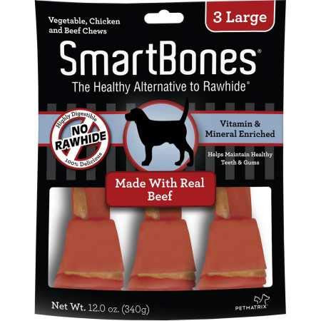 Smartbones Beef Dog Chew Large 3 Pieces Pack