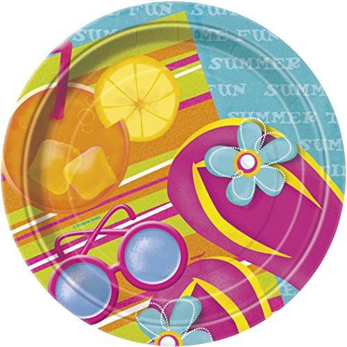 Pool Party Dessert Plates 8ct
