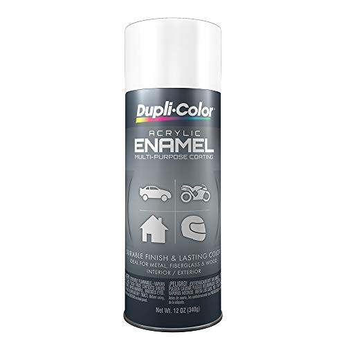 Dupli Color EDA167207 Flat White General Purpose Acrylic Enamel   12 oz