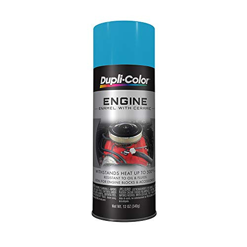 Dupli Color DE1610 Ceramic Pontiac Blue Engine Paint   12 oz