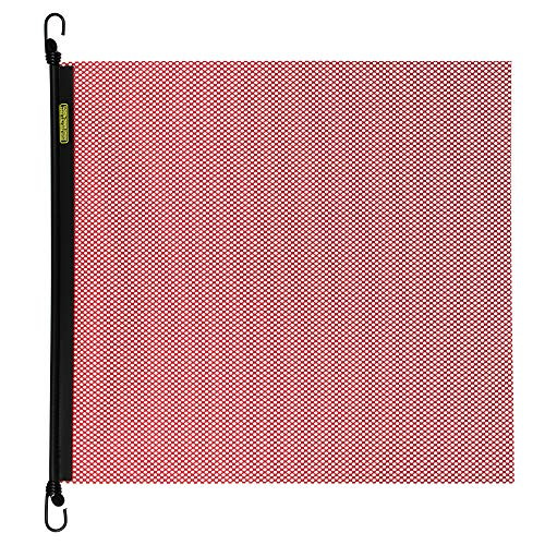 Oversize Warning Products   EZ Hook Warning Flag  18  x 18  Red