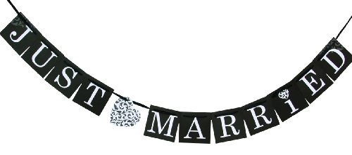 Hortense B Hewitt Wedding Accessories Just Married Banner