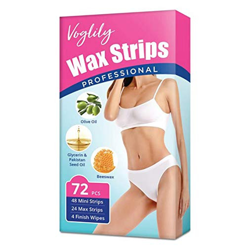 Hair Removal Wax Strips for Men   Women72 Strips Waxing Kit for ArmsLegsUnderarm HairEyebrowBikiniand Brazilian Hair Removal Wax Strips for Men   Women72 Strips Waxing Kit for ArmsLegsUnderarm HairEyebrowBikiniand Brazilian