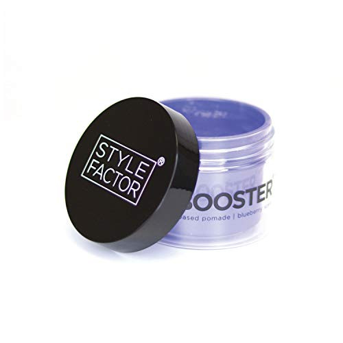 Style Factor Edge Booster Strong Hold Water Based Pomade Super Shine Moisture 338oz BLUEBERRY Style Factor Edge Booster Strong Hold Water Based Pomade Super Shine Moisture 338oz BLUEBERRY
