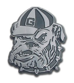 Georgia Bulldogs Metal Auto Emblem