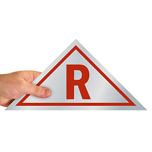SmartSign  New Jersey Roof Truss   R  Label   6  x 12  3M Engineer Grade Reflective