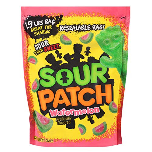 SOUR PATCH KIDS Watermelon Soft Chewy Candy 19 lb SOUR PATCH KIDS Watermelon Soft Chewy Candy 19 lb