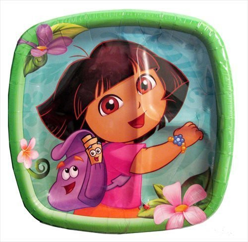 Dora the Explorer 'Flower Adventure' Large Paper Pocket Plates (8ct) Dora the Explorer 'Flower Adventure' Large Paper Pocket Plates (8ct)
