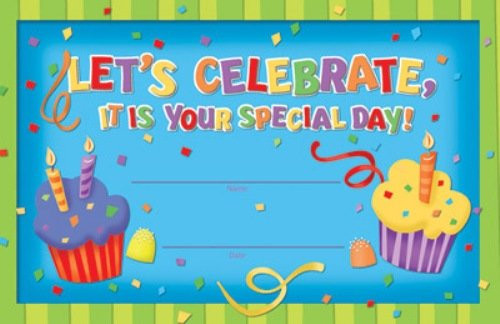 Eureka Lets Celebrate It's Your Special Day, Set of 36 Recognition Awards