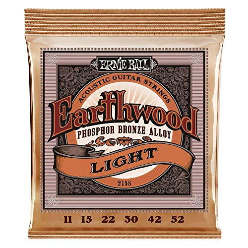 Ernie Ball Earthwood Phosphor Bronze Light  11 52  Acoustic Guitar Strings  P02148