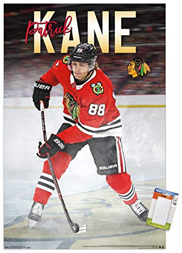 Trends International NHL Chicago Blackhawks Patrick Kane Mount Wall Poster 22375  x 34  Poster   Mount Bundle