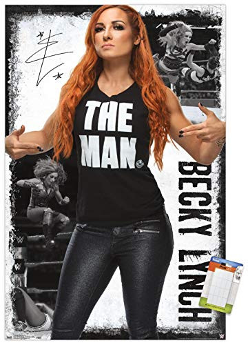 Trends International Poster Mount WWE   Becky Lynch 19 22375  x 34  Poster   Mount Bundle