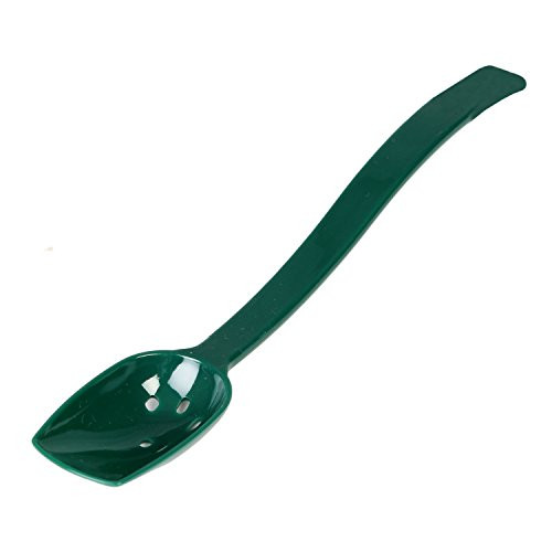 Excellante Buffet Spoon Perforated Polycarbonate 10  075 oz Green  Pack of 12