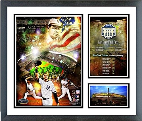 MLB New York Yankee Stadium Final Game Photo Collage Size 125 x 155 Framed MLB New York Yankee Stadium Final Game Photo Collage Size 125 x 155 Framed