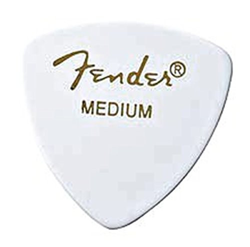 Fender 346 Classic Celluloid Guitar Picks 72 Pack   White   Heavy for electric guitar acoustic guitar mandolin and bass