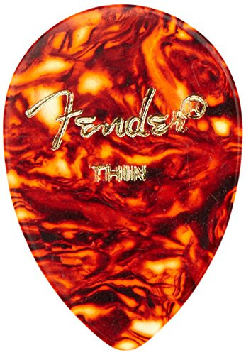 Fender 358 Shape Classic Celluloid Picks  72 Pack  for electric guitar acoustic guitar mandolin and bass Thin 1 2 Gross