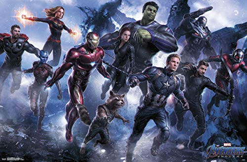 Trends International MCU Grid Marvel Cinematic Universe  Avengers  Endgame   Legendary 22375  x 34  Premium Unframed