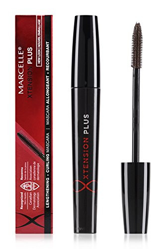 Marcelle Xtension Plus Mascara Dark Brown Hypoallergenic and Fragrance Free 9 mL