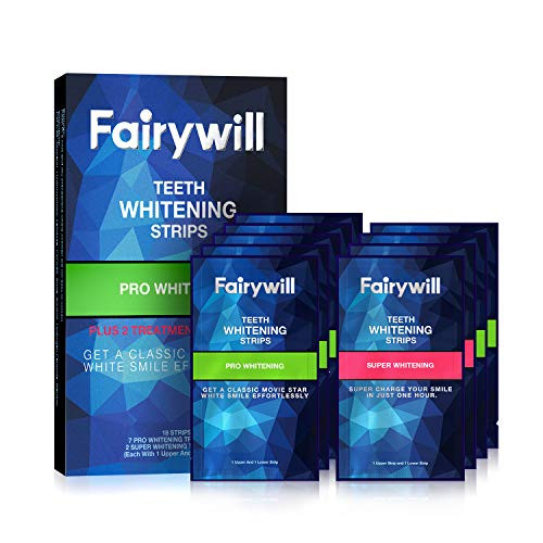 Fairywill Teeth Whitening Strips for Sensitive Teeth 18 Pcs 9 Treatments Teeth White Strips Dental Formula Non Slip 3D WhiteStrips Remove All Manner of Stains in 30mins Fairywill Teeth Whitening Strips for Sensitive Teeth 18 Pcs 9 Treatments Teeth White Strips Dental Formula Non Slip 3D WhiteStrips Remove All Manner of Stains in 30mins