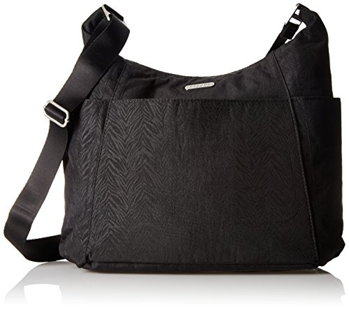 Baggallini Hobo Tote Black Zebra Emboss