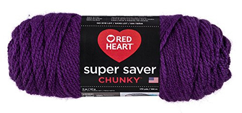 Red Heart Super Saver Chunky Dark Yarn DK Orchid