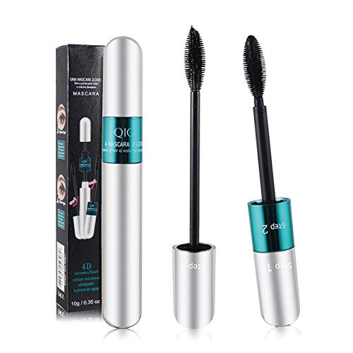 4D Silk Fiber Lash Mascara 2 in 1 Mascara Fiber Mascara Waterproof Mascara Natural Thick Thickening and Lengthening Mascara Lasting All Day 4D Silk Fiber Lash Mascara 2 in 1 Mascara Fiber Mascara Waterproof Mascara Natural Thick Thickening and Lengthening Mascara Lasting All Day