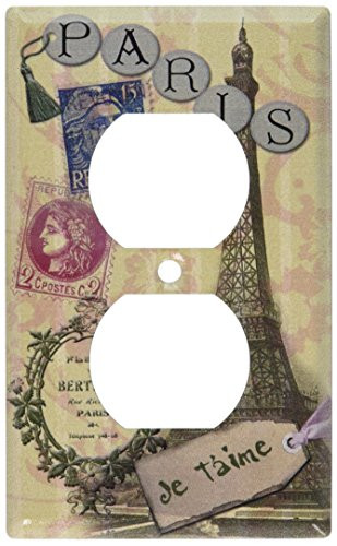 Art Plates - Paris Je T'aime Switch Plate - Outlet Cover