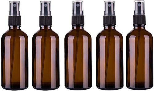 Spray Bottle2oz Amber Glass Spray BottlesAlcoholfor Essential Oils Small Empty Spray Bottle Fine Mist Spray Set of 5
