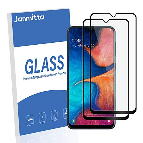2 Pack  Jbao Direct for Samsung Galaxy A20 Screen Protector 9H Hardness  Scratch Resistant   Anti Fingerprint   Bubble Free  Tempered Glass for Samsung Galaxy A20 Black