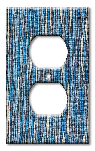 Art Plates brand - Single Gang Outlet Switch / Wall Plate - Blue River