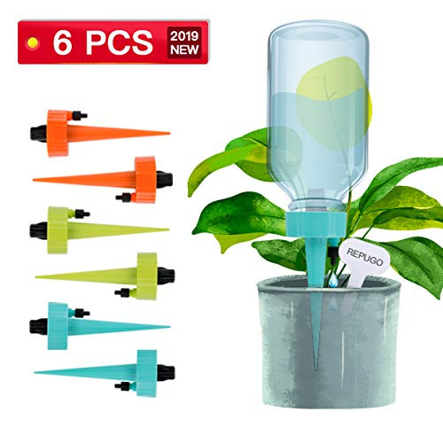Self Watering Spikes Plant Waterer Plant Watering Spikes System Automatic Vacation Drip Irrigation Watering Devices Plant Watering Bulbs Globes Stakes System for Plants Indoor Outdoor 6 Packs Self Watering Spikes Plant Waterer Plant Watering Spikes System Automatic Vacation Drip Irrigation Watering Devices Plant Watering Bulbs Globes Stakes System for Plants Indoor Outdoor 6 Packs
