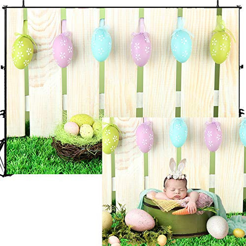 Dobeans Spring Easter Backdrop for Photography 9x6ft Colorful Eggs Wooden Fence Green Grass Easter Day Photo Backdrop Easter Party Decorations Photography Background Pet Baby Adult Photo Studio Props Dobeans Spring Easter Backdrop for Photography 9x6ft Colorful Eggs Wooden Fence Green Grass Easter Day Photo Backdrop Easter Party Decorations Photography Background Pet Baby Adult Photo Studio Props