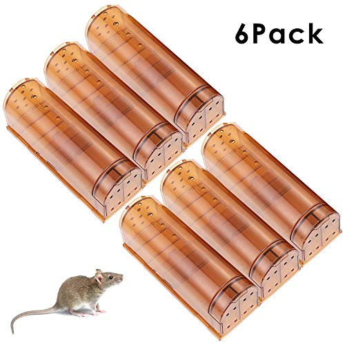 HUX EYE Humane Mouse Trap No Kill Mouse Traps Kids  Pet Safe Reusable Live Mouse Trap Catch and Release Indoor Outdoor Mice Trap