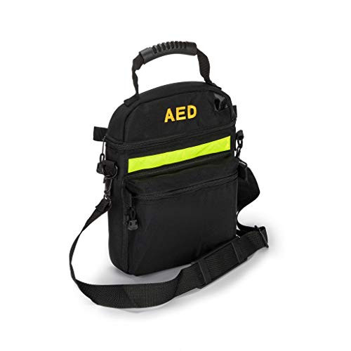 Jipemtra First Aid Bag AED Medical Bag 1st Aid Bag Empty Rescue Defibrillator Bag First Responder Bag for Emergency Critical Healthcare Protection  Bag Only   Black