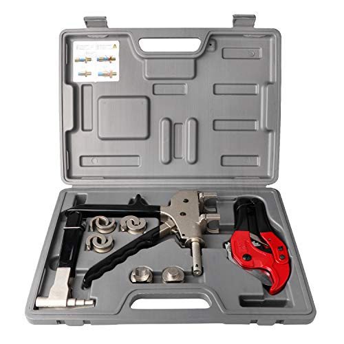 GETUHAND PEX 1225 Plumbing Tool Set Range 12 25mm Used for REHAU PEX Fittings with Pex Pressing and Expanding ToolsTube CutterCradle