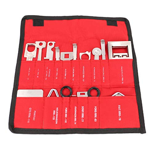 UTSAUTO 38 Pcs Trim Removal Tool Kit Stereo CD Player Radio Removal Keys Tool Kit