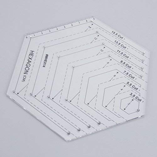 Quilting Ruler Quilters Craft Patchwork Hexagonal Ruler Handmade Drawing Tools