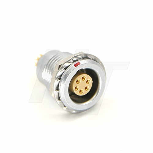 HangTon 0B Circular Push Pull Metal Connector Panel Mount Socket EGG 6 Pin Male Female Contacts  6P SOCKET