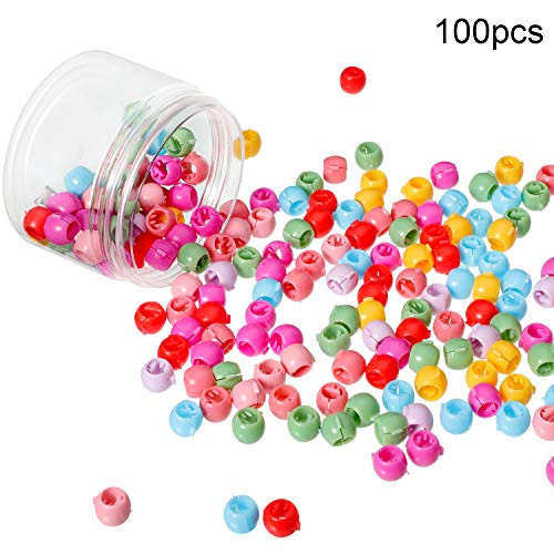 100 Pieces Mini Hair Claw Clips Colorful Bead Hair Pins Clamps Small Plastic Hair Claws for Girls Women Accessory 100 Pieces Mini Hair Claw Clips Colorful Bead Hair Pins Clamps Small Plastic Hair Claws for Girls Women Accessory