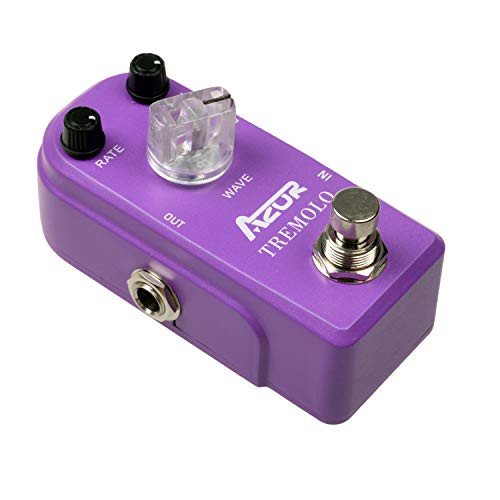 AZOR Mini Pedal Tremolo Classic Guitar Effect Pedal with True Bypass Super Mini