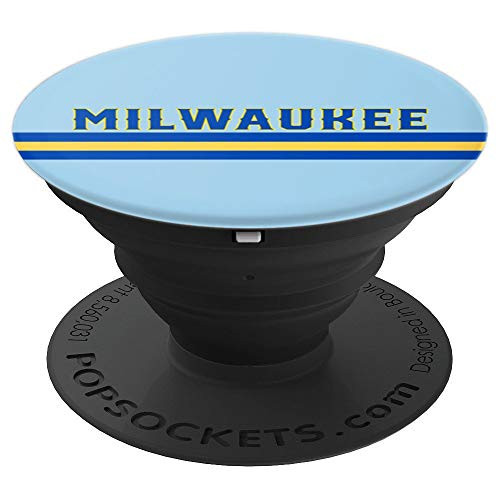 Vintage Milwaukee Baseball Game Day Script PopSockets Grip and Stand for Phones and Tablets Vintage Milwaukee Baseball Game Day Script PopSockets Grip and Stand for Phones and Tablets