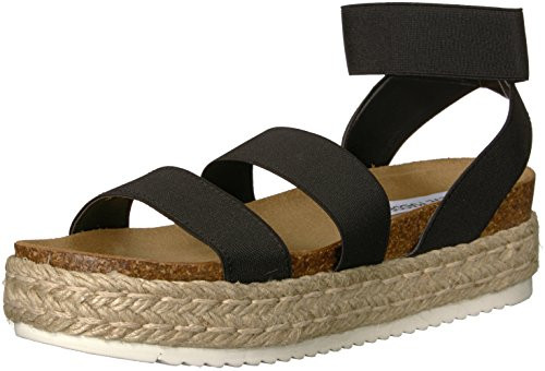 Steve Madden Women s Kimmie Wedge Sandal Black 8 M US